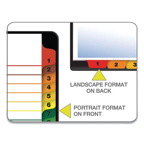 Cardinal Onestep Printable Table Of Contents And Dividers 31-tab 1 To 31 11 X 8.5 White Assorted Tabs 1 Set - Office - Cardinal®