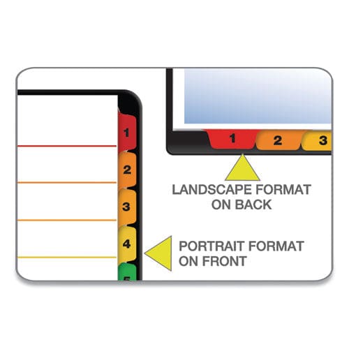 Cardinal Onestep Printable Table Of Contents And Dividers 8-tab 1 To 8 11 X 8.5 White 6 Sets - Office - Cardinal®