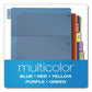 Cardinal Poly 1-pocket Index Dividers 8-tab 11 X 8.5 Assorted 4 Sets - School Supplies - Cardinal®