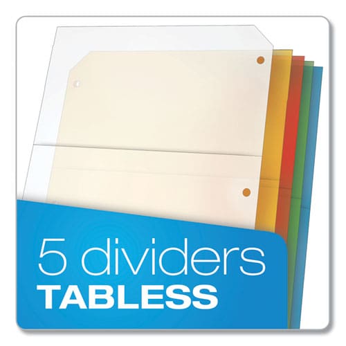 Cardinal Poly Ring Binder Pockets 8.5 X 11 Assorted Colors 5/pack - School Supplies - Cardinal®