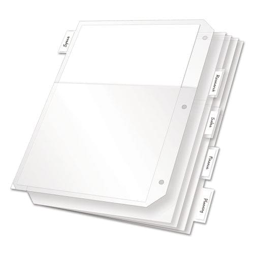 Cardinal Poly Ring Binder Pockets 8.5 X 11 Clear 5/pack - School Supplies - Cardinal®