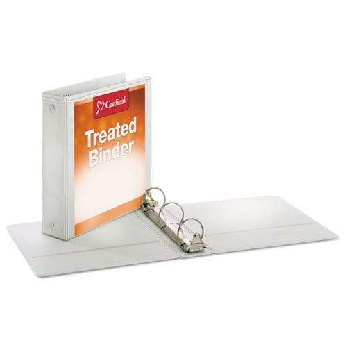 Cardinal Treated Binder Clearvue Locking Round Ring Binder 3 Rings 2 Capacity 11 X 8.5 White - School Supplies - Cardinal®