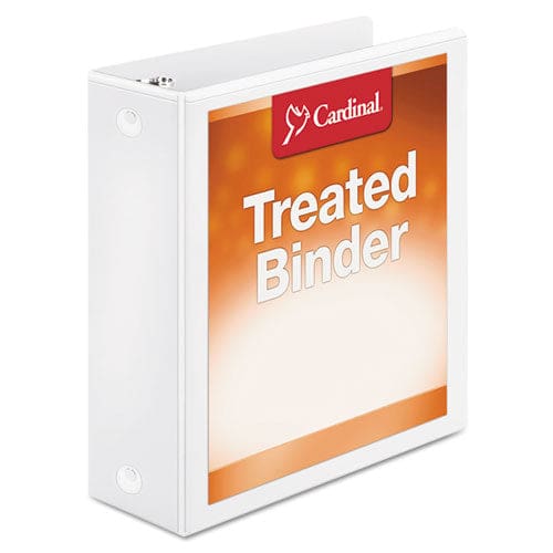 Cardinal Treated Binder Clearvue Locking Round Ring Binder 3 Rings 3 Capacity 11 X 8.5 White - School Supplies - Cardinal®