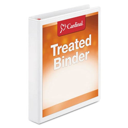 Cardinal Treated Clearvue Locking Slant-d Ring Binder 3 Rings 1 Capacity 11 X 8.5 White - School Supplies - Cardinal®