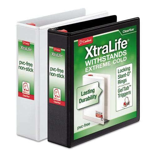 Cardinal Xtralife Clearvue Non-stick Locking Slant-d Ring Binder 3 Rings 1 Capacity 11 X 8.5 White - School Supplies - Cardinal®