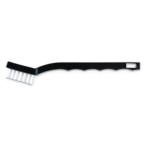 Carlisle Flo-pac Utility Toothbrush Style Maintenance Brush White Nylon Bristles 7.25 Brush 7 Black Polypropylene Handle - Janitorial &