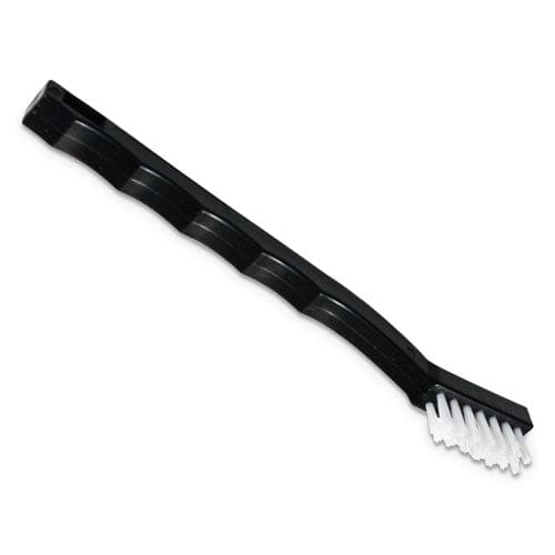 Carlisle Flo-pac Utility Toothbrush Style Maintenance Brush White Nylon Bristles 7.25 Brush 7 Black Polypropylene Handle - Janitorial &