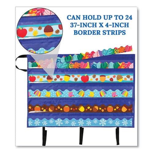 Carson-Dellosa Education Border Storage Pocket Chart Blue/clear 41 X 24.5 - School Supplies - Carson-Dellosa Education