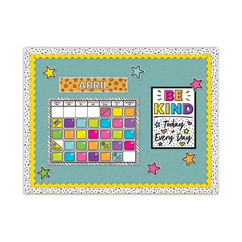 Carson-Dellosa Education Calendar Bulletin Board Set Kind Vibes 129 Pieces - School Supplies - Carson-Dellosa Education