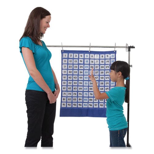 Carson-Dellosa Education Hundreds Pocket Chart 105 Pockets 26 X 30 Blue - School Supplies - Carson-Dellosa Education