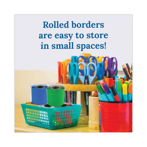 Carson-Dellosa Education Rolled Scalloped Border Set 2.25 X 36 Ft Assorted 6/set - School Supplies - Carson-Dellosa Education