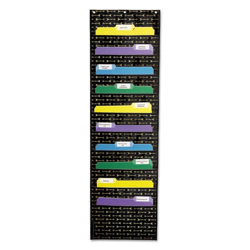 Carson-Dellosa Education Storage Pocket Chart 10 Pockets 14 X 47 Black - School Supplies - Carson-Dellosa Education