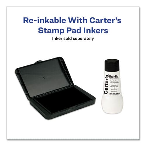 Carter’s Pre-inked Felt Stamp Pad 6.25 X 3.25 Black - School Supplies - Carter’s™