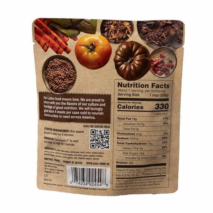 CASA VERDE Grocery > Pantry CASA VERDE: Lentil Mole, 8.81 oz