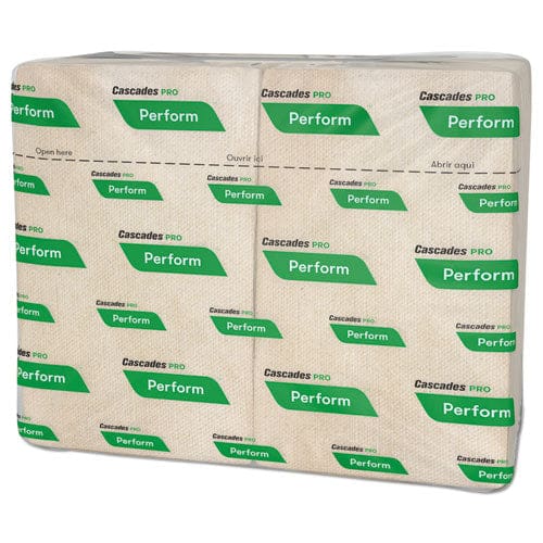 Cascades PRO Perform Interfold Napkins 1-ply 6.5 X 4.25 Natural 376/pack 16 Packs/carton - Food Service - Cascades PRO