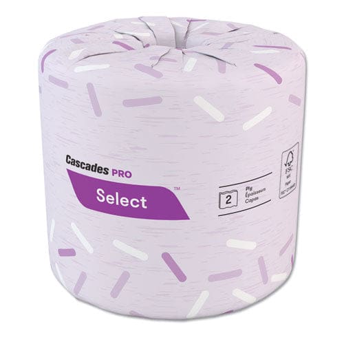 Cascades PRO Select Standard Bath Tissue 2-ply White 4 X 3 500 Sheets/roll 96 Rolls/carton - Janitorial & Sanitation - Cascades PRO