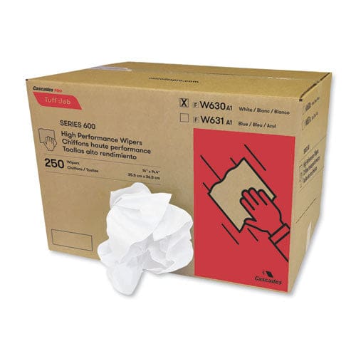 Cascades PRO Tuff-job Spunlace Towels Crumple Pack 14.38 X 14 White 250/carton - Janitorial & Sanitation - Cascades PRO