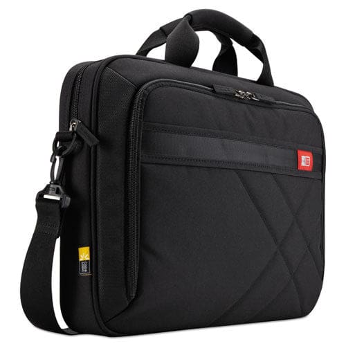 Case Logic Diamond Briefcase Fits Devices Up To 15.6 Polyester 16.1 X 3.1 X 11.4 Black - School Supplies - Case Logic®