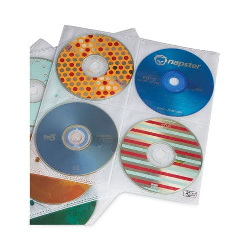 Case Logic Two-sided Cd Storage Sleeves For Ring Binder 8 Disc Capacity Clear 25 Sleeves - Technology - Case Logic®