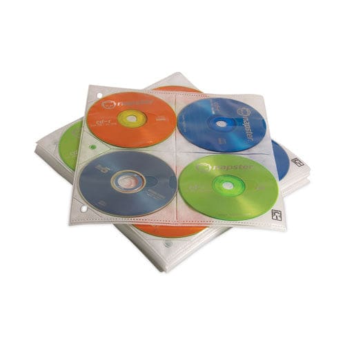 Case Logic Two-sided Cd Storage Sleeves For Ring Binder 8 Disc Capacity Clear 25 Sleeves - Technology - Case Logic®