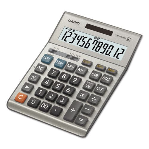 Casio Dm1200bm Desktop Calculator 12-digit Lcd Silver - Technology - Casio®