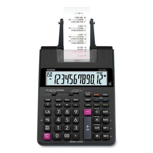 Casio Hr170r Printing Calculator Black/red Print 2 Lines/sec - Technology - Casio®