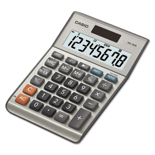 Casio Ms-80b Tax And Currency Calculator 8-digit Lcd - Technology - Casio®