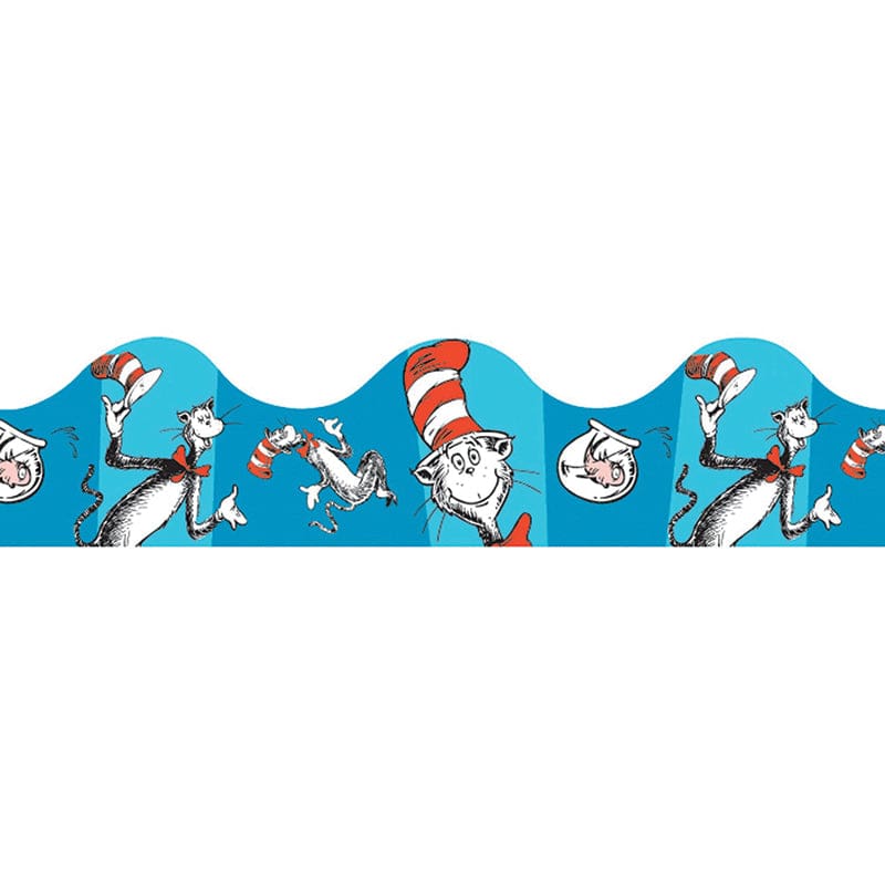 Cat In The Hat Blue Deco Trim (Pack of 10) - Border/Trimmer - Eureka