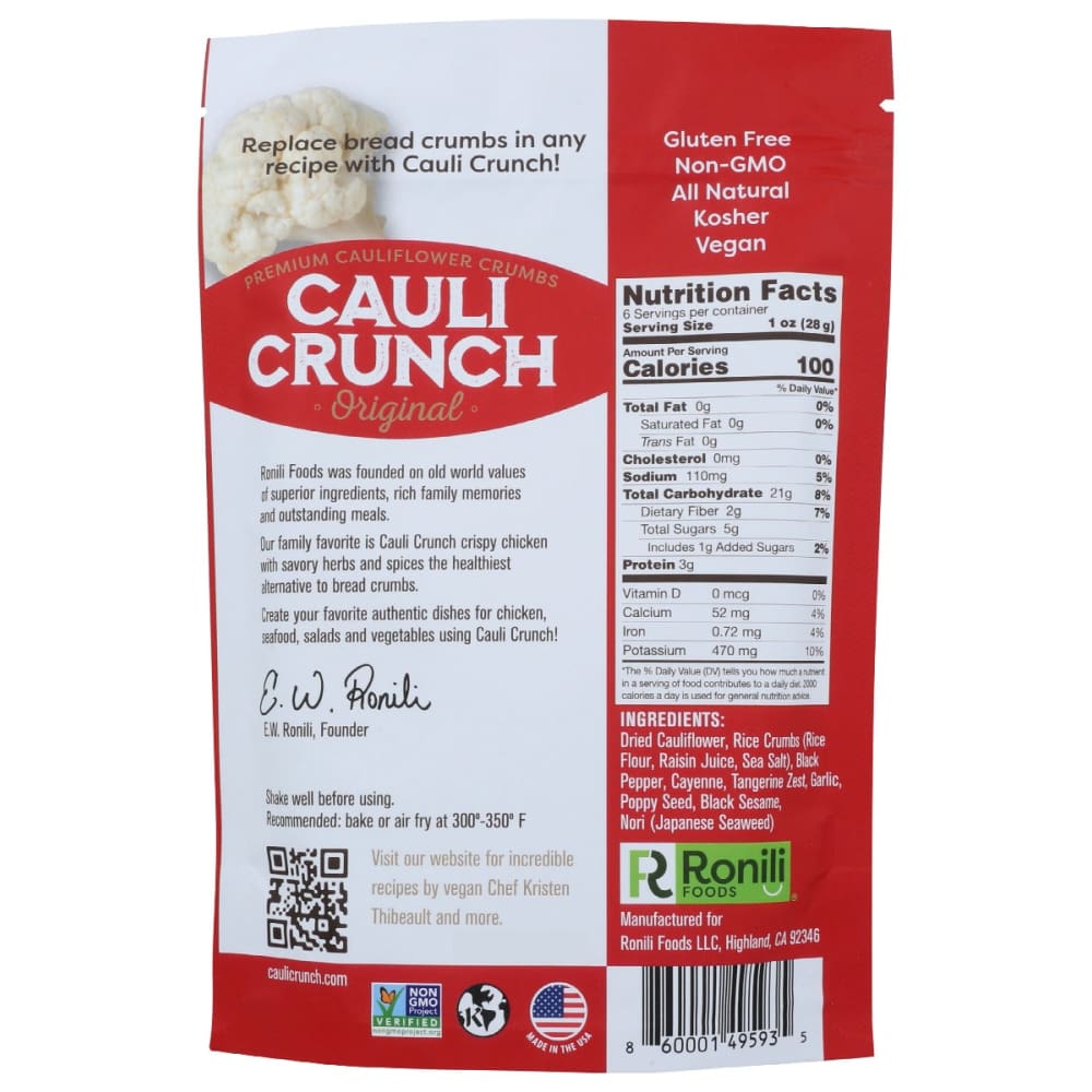 CAULI CRUNCH: 7 Spice 6 oz - Grocery > Cooking & Baking > Seasonings - CAULI CRUNCH