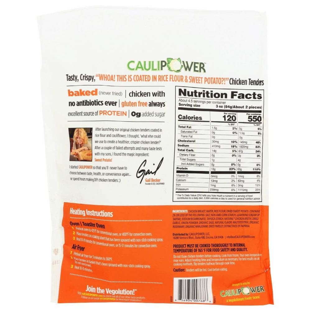 CAULIPOWER Grocery > Frozen CAULIPOWER: Sweet and Savory Chicken Tenders, 14 oz