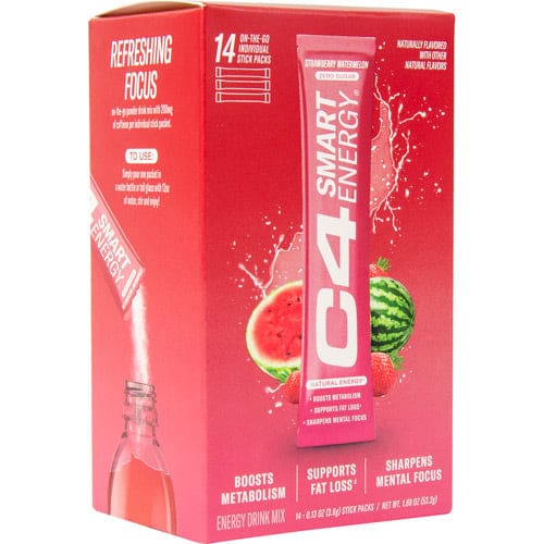 Cellucor C4 Smart Energy Stick Strawberry Watermelon 14 ea - Cellucor