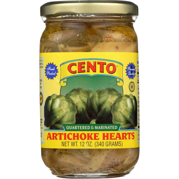 Cento Artichoke Hearts Quartered and Marinated, 12 oz (Case of 4