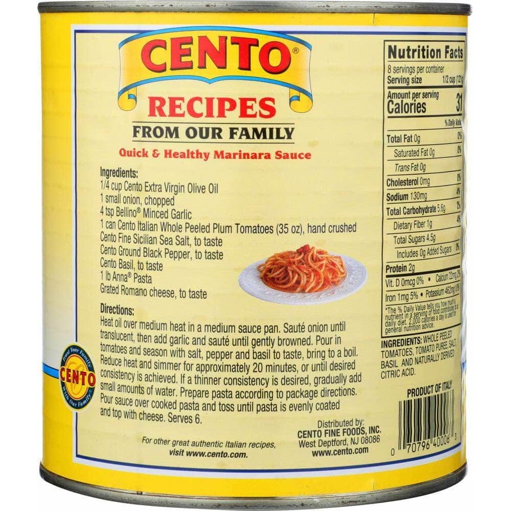 Cento Cento Italian Peeled Tomatoes, 35 Oz