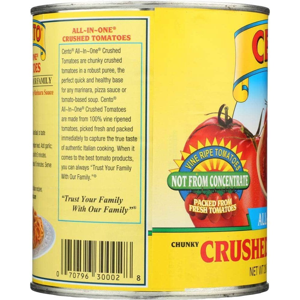 Cento Cento Tomato Chunky Crashed, 28 oz