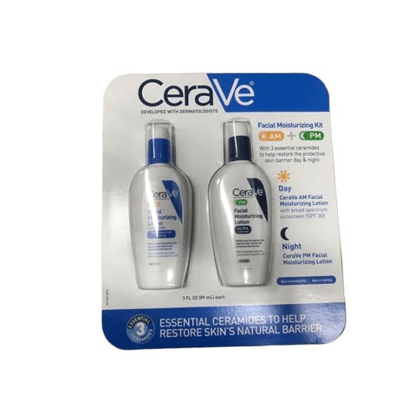 CeraVe Facial Moisturizing Kit, 2 pk./3 fl. oz. - ShelHealth.Com