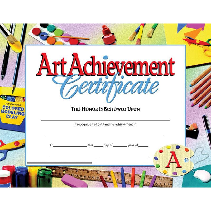 Certificates Art Achievement 30 Pk 8.5 X 11 Inkjet Laser (Pack of 8) - Art - Flipside
