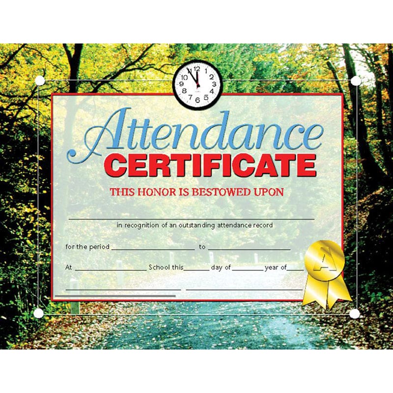 Certificates Attendance 30 Pk 8.5 X 11 Inkjet Laser (Pack of 8) - Certificates - Flipside