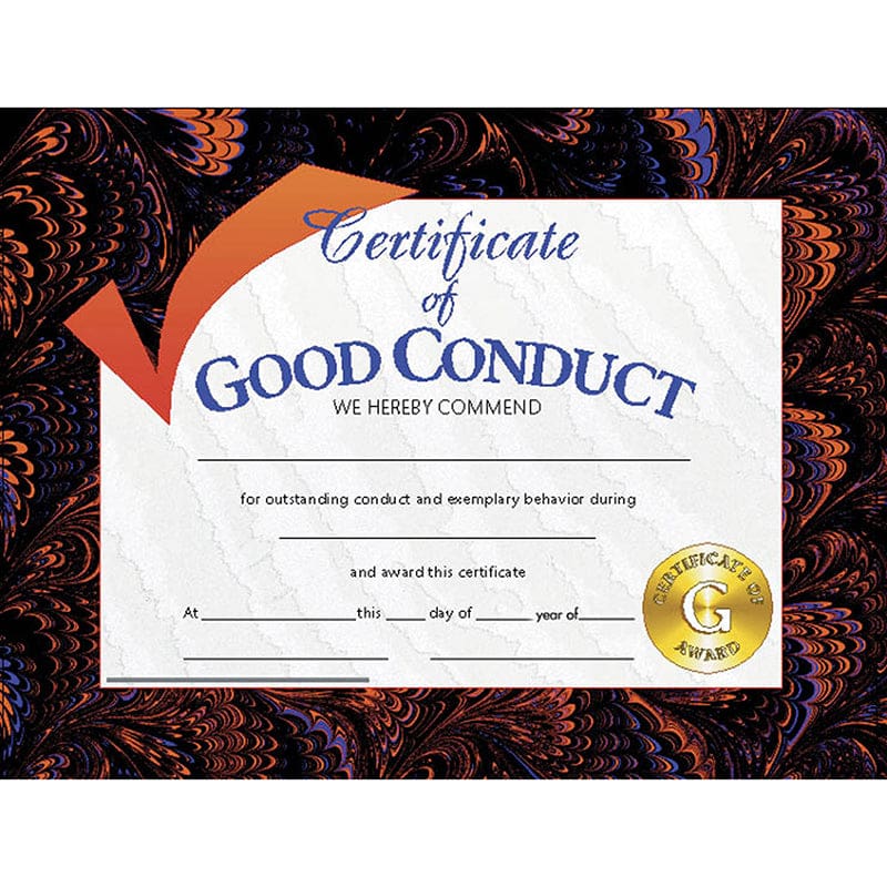 Certificates Good Conduct 30/Pk 8.5 X 11 (Pack of 8) - Certificates - Flipside