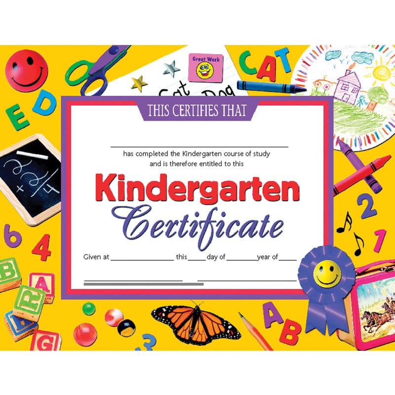 Certificates Kindergarten 30 Pk 8.5 X 11 Inkjet Laser (Pack of 8) - Certificates - Flipside