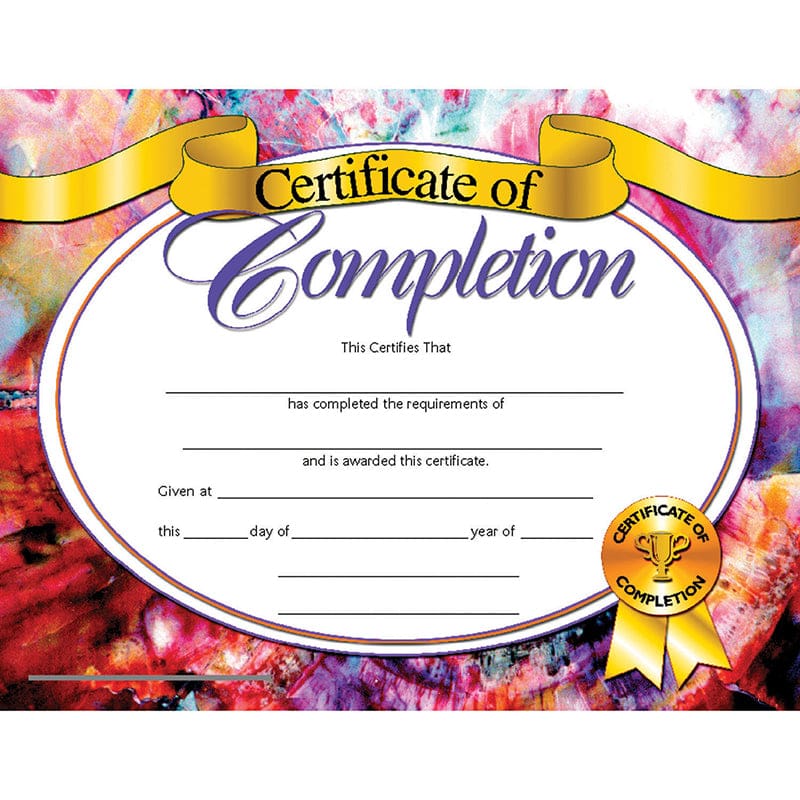 Certificates Of Completion 30/Pk 8.5 X 11 Inkjet Laser (Pack of 8) - Certificates - Flipside