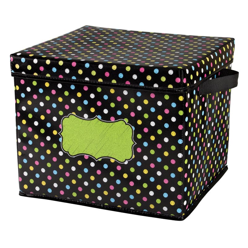 Chalkboard Brights Storage Bins Box 12X12.5X10.5 (Pack of 3) - Storage Containers - Teacher Created Resources