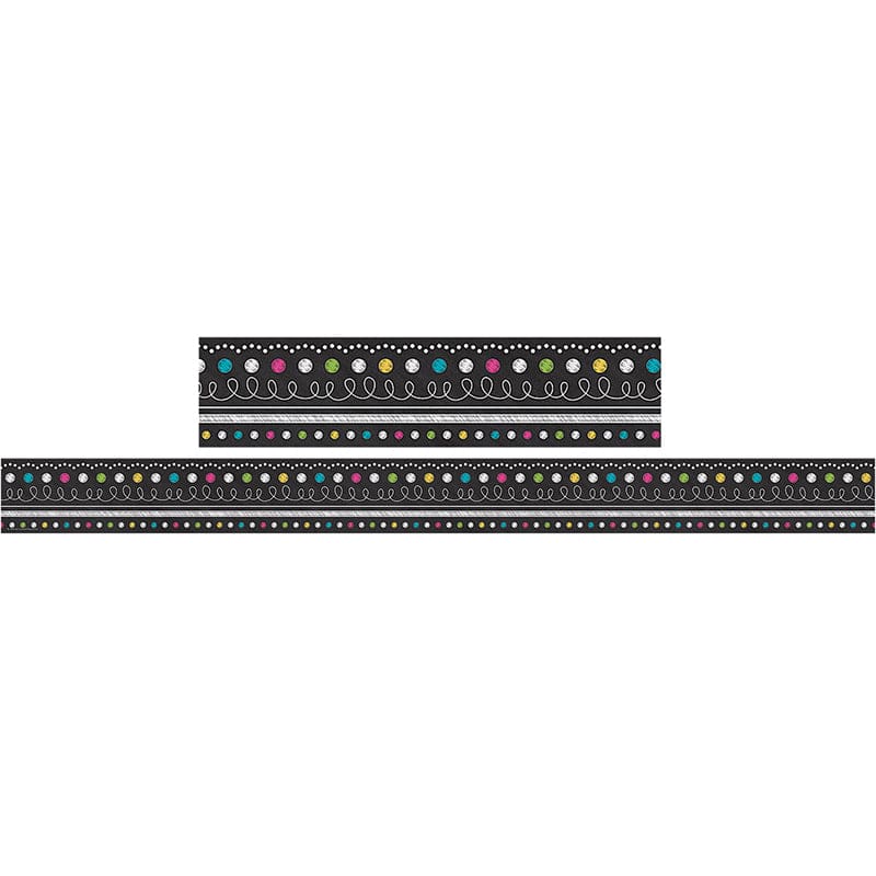 Chalkboard Brights Straight Border Trim (Pack of 10) - Border/Trimmer - Teacher Created Resources