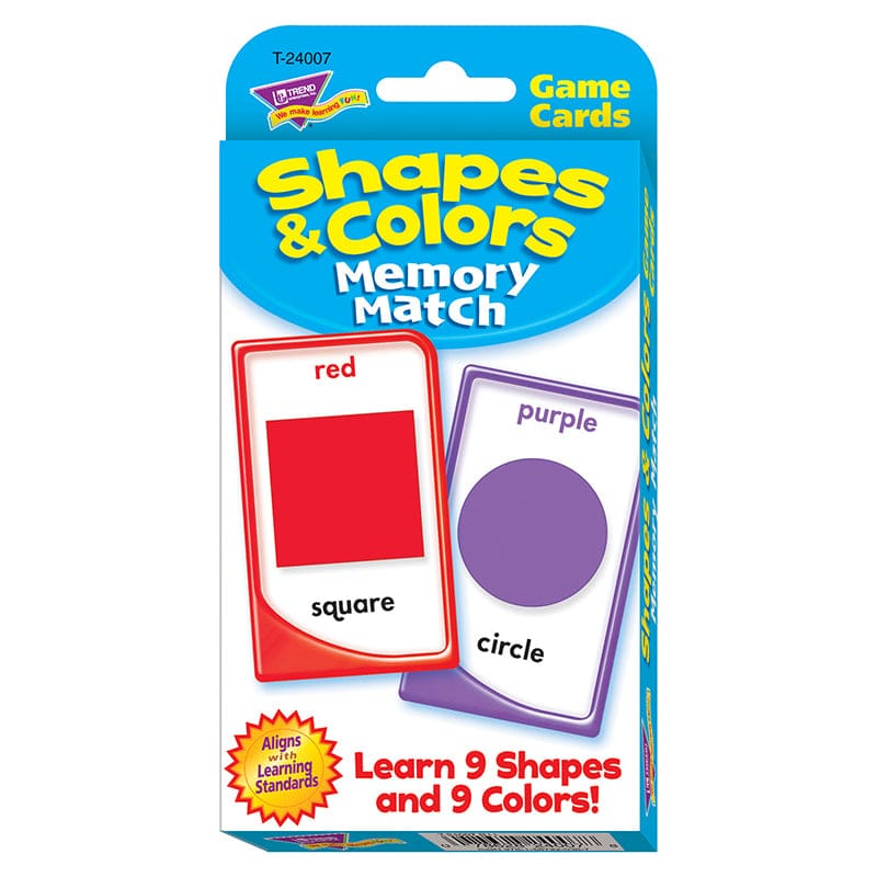 Challenge Cards Colors And Shape (Pack of 10) - Card Games - Trend Enterprises Inc.