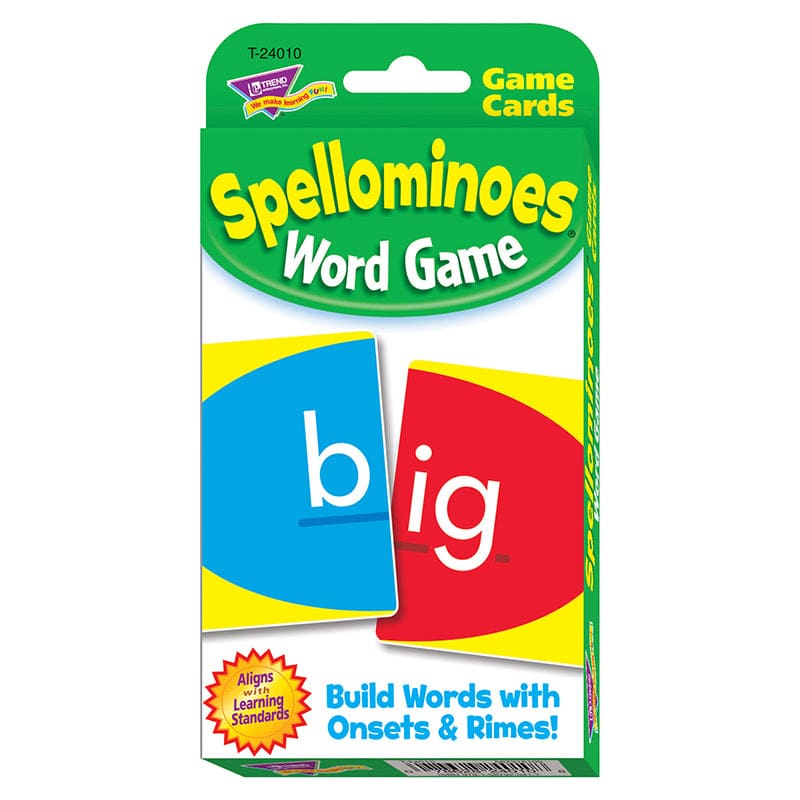 Challenge Cards Spellominoes (Pack of 10) - Card Games - Trend Enterprises Inc.