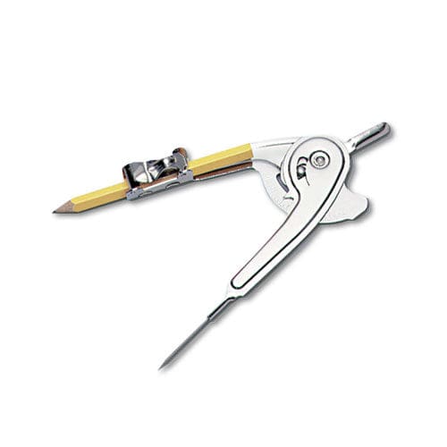 Charles Leonard Ball Bearing Compass With Traditional Pointed Tip 12 Maximum Diameter Metal Dozen - School Supplies - Charles Leonard®