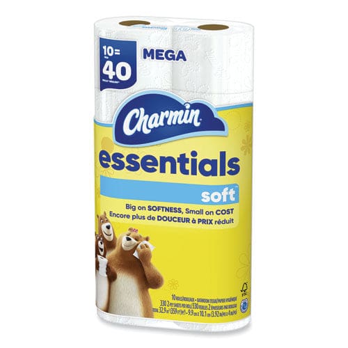 Charmin Essentials Soft Bathroom Tissue Septic Safe 2-ply White 330 Sheets/roll 30 Rolls/carton - Janitorial & Sanitation - Charmin®