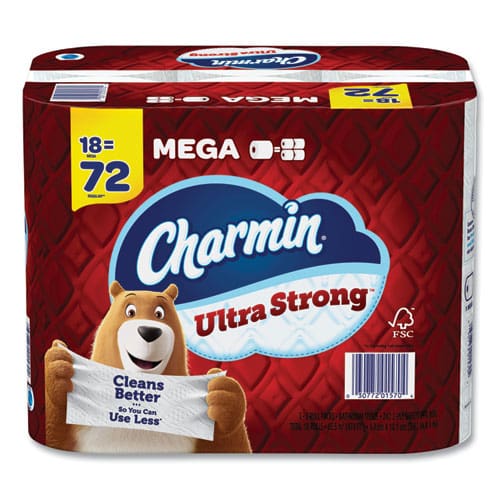 Charmin Ultra Strong Bathroom Tissue Septic Safe 2-ply White 264 Sheet/roll 18/pack - Janitorial & Sanitation - Charmin®