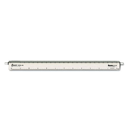 Chartpak Adjustable Triangular Scale Aluminum Architects Ruler 12 Long Silver - School Supplies - Chartpak®