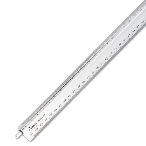 Chartpak Adjustable Triangular Scale Aluminum Engineers Ruler 12 Long Silver - School Supplies - Chartpak®