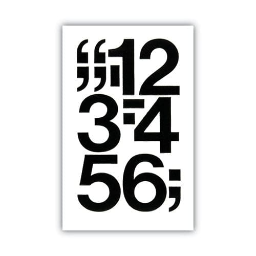 Chartpak Press-on Vinyl Numbers Self Adhesive Black 3h 10/pack - School Supplies - Chartpak®